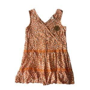 NWT Bibi Summer Floral Dress - Size Large - Lightweight & Breezy